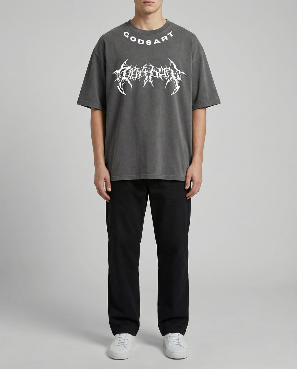 Gray Half Sleeve T-shirt