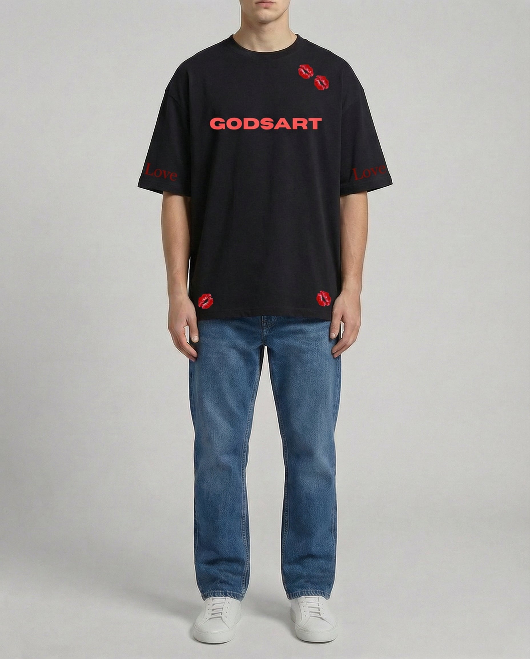 Black Half Sleeve T-shirt